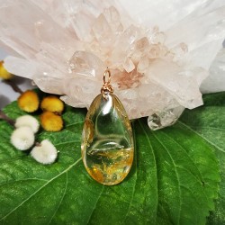 紅膠花水晶吊墜【已經淨化消磁及開啟】｜C077Nb｜A Wing's Crystal｜只限一件現貨發售